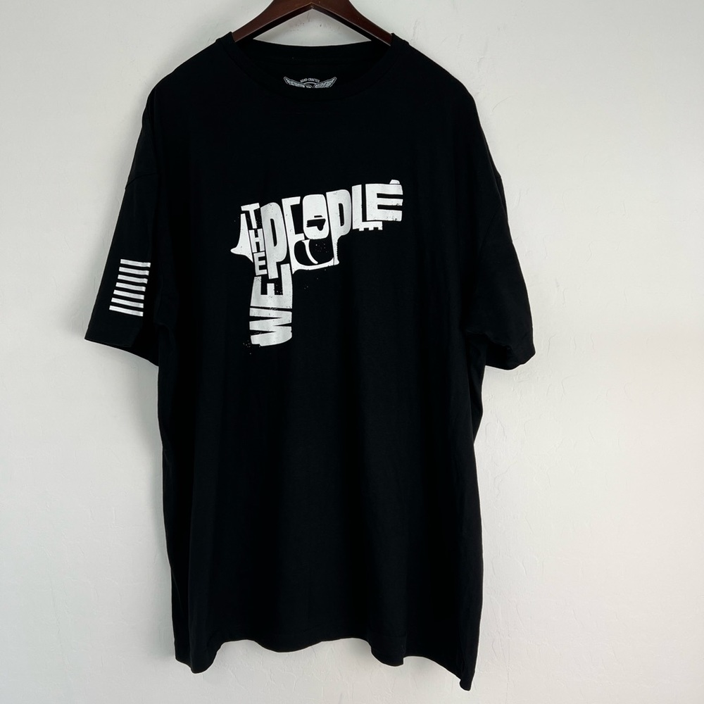 We The People Shirt Size XXXL Black Handgun